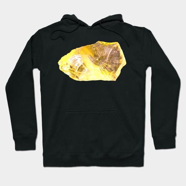 Yellow Uranium Glass Hoodie by Art of V. Cook